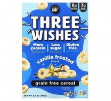 Three Wishes, Grain Free Cereal, Vanilla Frosted, 8.6 oz (245 g)
