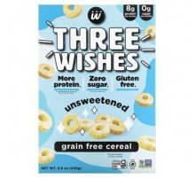 Three Wishes, Grain Free Cereal, Unsweetened, 8.6 oz (245 g)