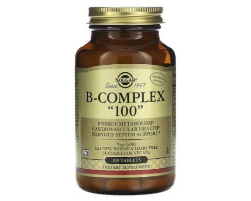 Solgar, B-Complex \"100\", 100 Tablets