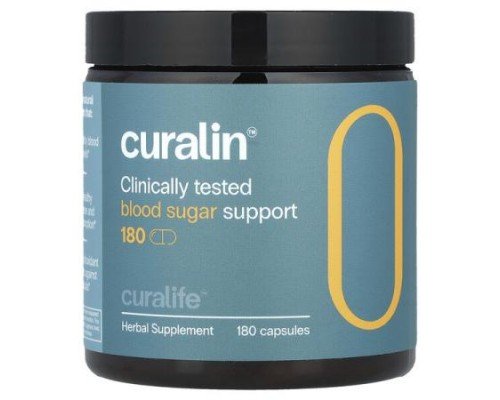 CuraLife, Curalin™ Blood Sugar Support, 180 Capsules