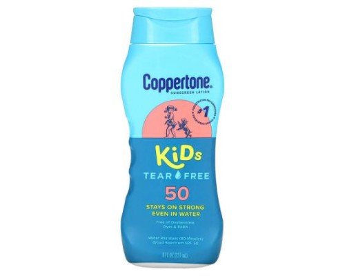 Coppertone, Kids, Tear Free, Sunscreen Lotion, SPF 50, 8 fl oz (237 ml)