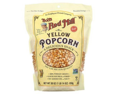 Bob's Red Mill, Yellow Popcorn, 1 lb 14 oz (850 g)