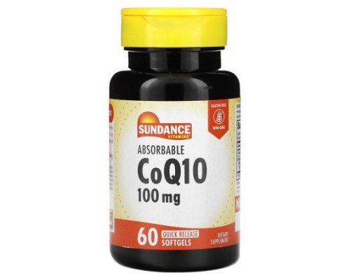 Sundance Vitamins, Absorbable CoQ10, 100 mg, 60 Quick Release Softgels