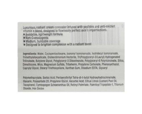 Neutrogena, Healthy Skin, Radiant Cream Concealer, Hazelnut Medium 1, 0.24 fl oz (7.1 ml)