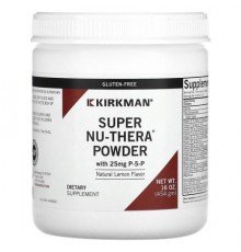 Kirkman Labs, Super Nu-Thera Powder with P-5-P, Natural Lemon, 16 oz (454 gm)