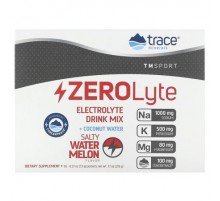 Trace, TM Sport, ZEROLyte, Electrolyte Drink Mix, Salty Watermelon, 30 Packets, 0.27 oz (7.3 g) Each