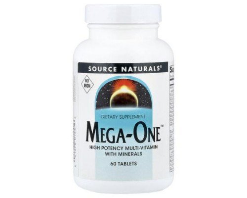 Source Naturals, Mega-One™, No Iron, 60 Tablets