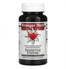 Kroeger Herb Co, Digestive Enzyme, 100 Vegetarian Capsules