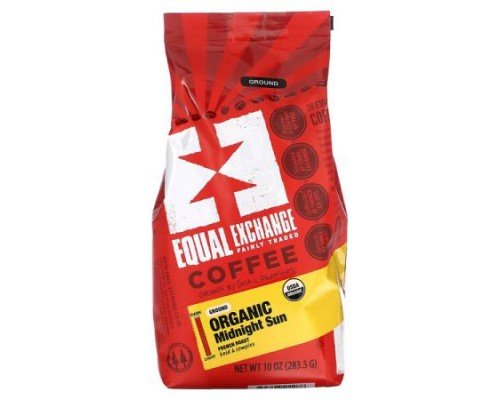 Equal Exchange, Organic Coffee, Midnight Sun, Ground, French Roast, 10 oz (283.5 g)