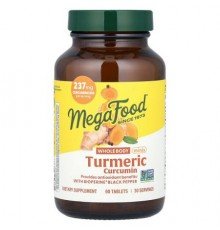 MegaFood, Tumeric Curcumin, Whole Body Minis, 60 Tablets