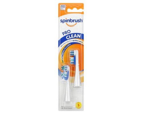 Spinbrush, Pro Clean, Replacement Brush Heads, Soft Bristles, 2 Brush Heads (Discontinued Item)