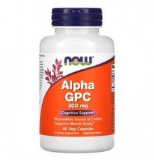 NOW Foods, Alpha GPC, 300 mg, 60 Veg Capsules