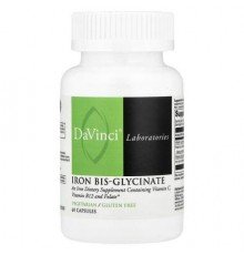 DaVinci Laboratories, Iron Bis-Glycinate, 60 Capsules