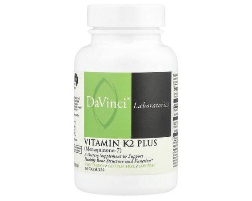 DaVinci Laboratories, Vitamin K2 Plus, 60 Capsules