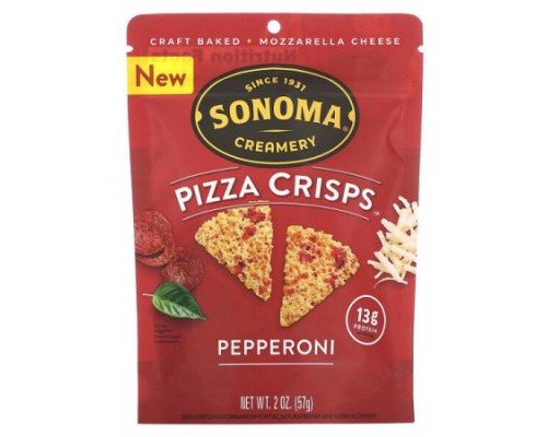 Sonoma Creamery, Pizza Crisps, Pepperoni, 2 oz (57 g)