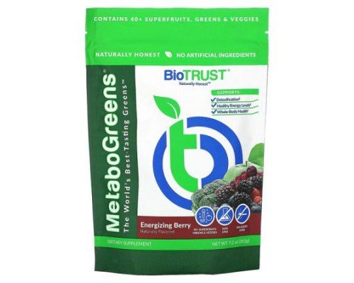 BioTRUST, MetaboGreens, Energizing Berry, 9.2 oz (261 g)