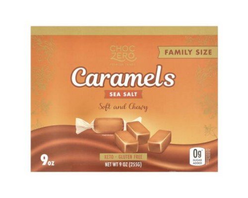 ChocZero, Sea Salt Caramels, Family Size , 9 oz (255 g)