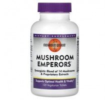 Mushroom Wisdom, Mushroom Emperors, 120 Vegetarian Tablets