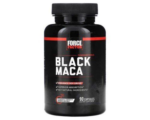 Force Factor, Fundamentals, Black Maca, 90 Capsules