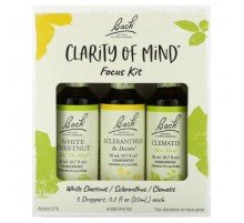 Bach, Clarity of Mind Focus Kit, 3 Droppers, 0.7 fl oz (20 ml) Each