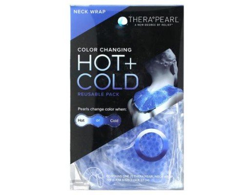 TheraPearl, Color Changing Hot + Cold Reusable Pack, Neck Wrap, 1 Wrap