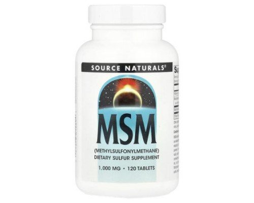 Source Naturals, MSM, 120 Tablets