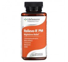 LifeSeasons, Therapeutics, Relieve-R PM, 46 Veg Capsules