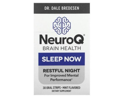LifeSeasons, NeuroQ  Brain Health, Sleep Now, Mint, 30 Oral Strips