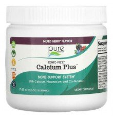 Pure Essence, Ionic-Fizz, Calcium Plus, Mixed Berry, 7.41 oz (210 g)