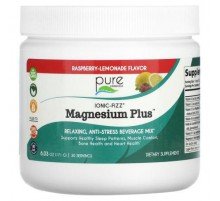 Pure Essence, Ionic-Fizz, Magnesium Plus, Raspberry-Lemonade, 6.03 oz (171 g)