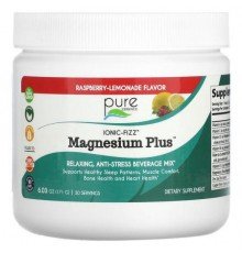Pure Essence, Ionic-Fizz, Magnesium Plus, Raspberry-Lemonade, 6.03 oz (171 g)