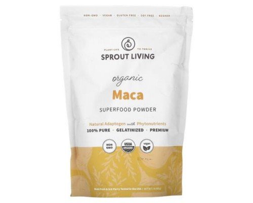 Sprout Living, Organic Maca, Superfood Powder, 1 lb (450 g)