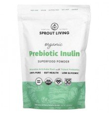 Sprout Living, Organic Prebiotic Inulin, Superfood Powder, 1 lb (454 g)