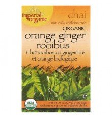 Uncle Lee's Tea, Imperial Organic, Orange Ginger Rooibus Chai, Caffeine Free, 18 Tea Bags, 1.14 oz (32.4 g)