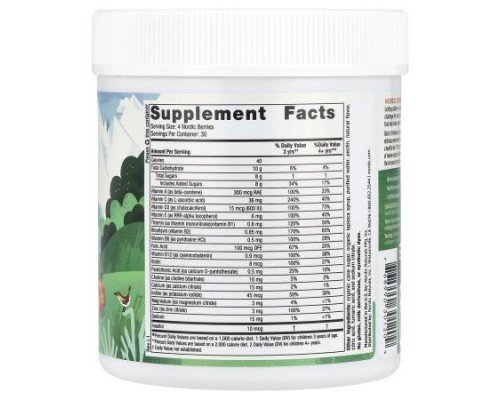 Nordic Naturals, Nordic Berries, Multivitamin Gummies, Ages 3+, Orange Lemon, 120 Gummy Berries