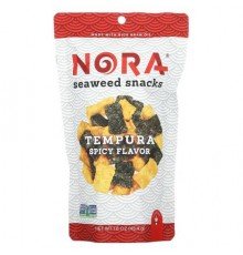 Nora Snacks, Seaweed Snacks, Tempura Spicy, 1.6 oz (45.4 g)