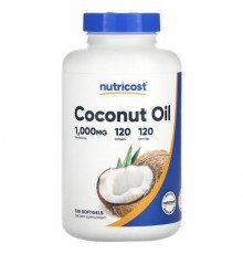 Nutricost, Coconut Oil, 1,000 mg , 120 Softgels