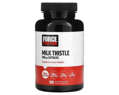 Force Factor, Milk Thistle, 300 mg , 100 Vegetable Capsules