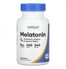 Nutricost, Melatonin, 5 mg, 240 Tablets