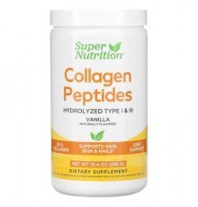 Super Nutrition, Collagen Peptides, Vanilla, 10.4 oz (295 g)