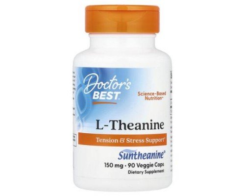 Doctor's Best, L-Theanine, 150 mg, 90 Veggie Caps