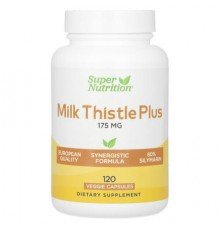 Super Nutrition, Milk Thistle Plus with Turmeric Extract and Artichoke Extract, 175 mg, 120 Veggie Capsules