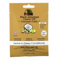 Okay Pure Naturals, Black Jamaican Castor Oil, Coconut Curls, Leave in Deep Conditioner, 1.25 fl oz (37 ml)