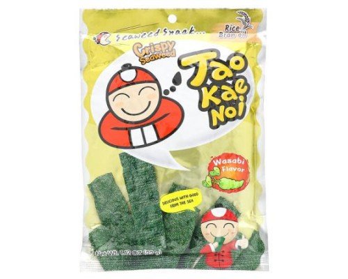 Tao Kae Noi, Crispy Seaweed Snack, Wasabi, 1.12 oz (32 g)
