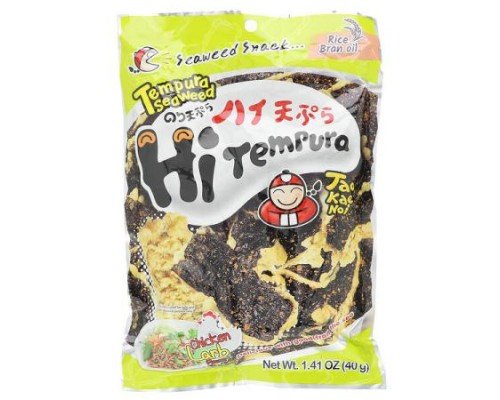 Tao Kae Noi, HiTempura Seaweed Snack, Chicken Larb, 1.41 oz (40 g)