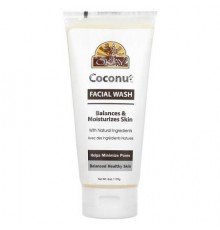 Okay Pure Naturals, Coconut Facial Wash, 6 oz (170 g)