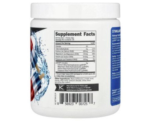 KetoLogic, Keto BHB, Patriot Pop, 8.9 oz (249 g)