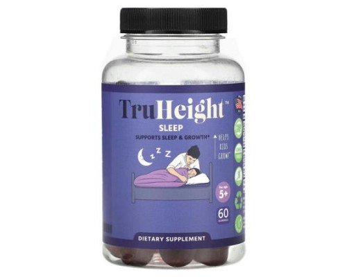 TruHeight, Sleep Gummy, For Age 5+, 60 Gummies