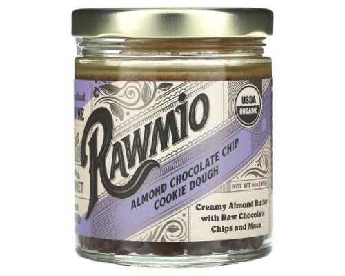 Rawmio, Almond Chocolate Chip Cookie Dough, 6 oz (170 g)