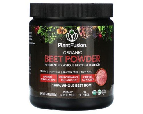 PlantFusion, Organic Beet Powder, 6.43 oz (180 g)